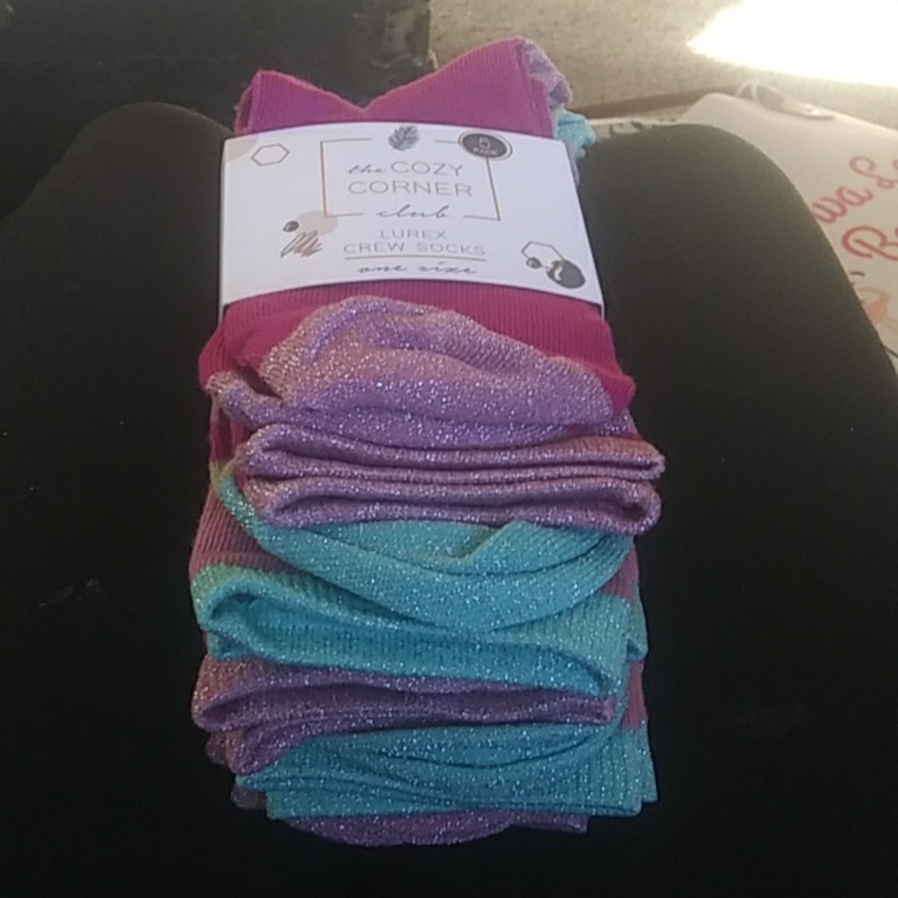 Women's Cozy Corners Lurex Crew Socks